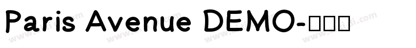 Paris Avenue DEMO字体转换